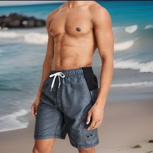 Speedo Marina Sport VOLLEY 20" VaporPLUS 9" Swim Trunks UPF 50+BlockTheBurn